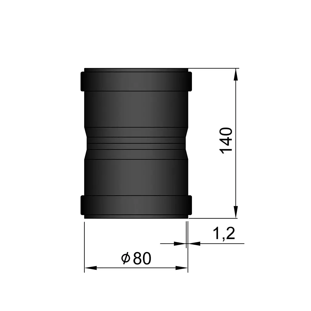 Hona/honkoppling Ø80 mm