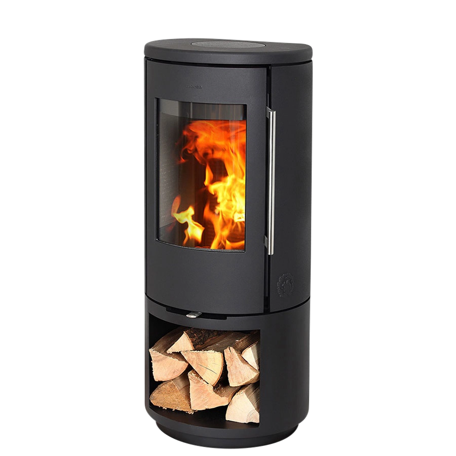 Morsø 7343 brændeovn med brændemagasin