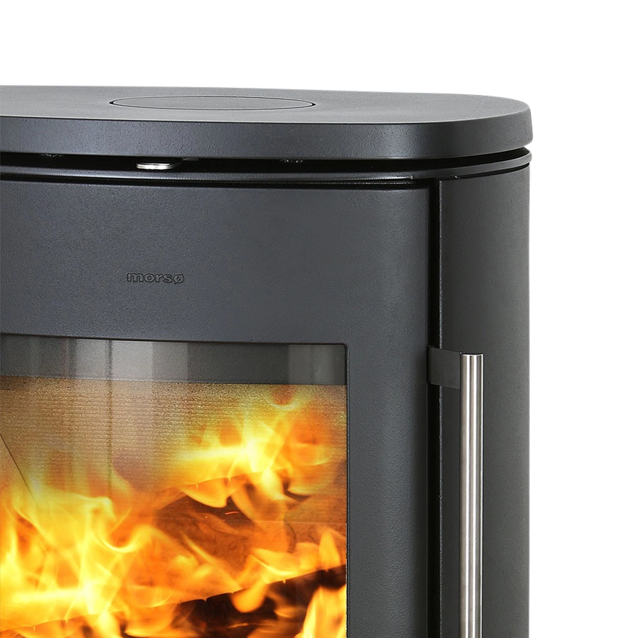Morsø 8840 vedeldad kamin med låg bas