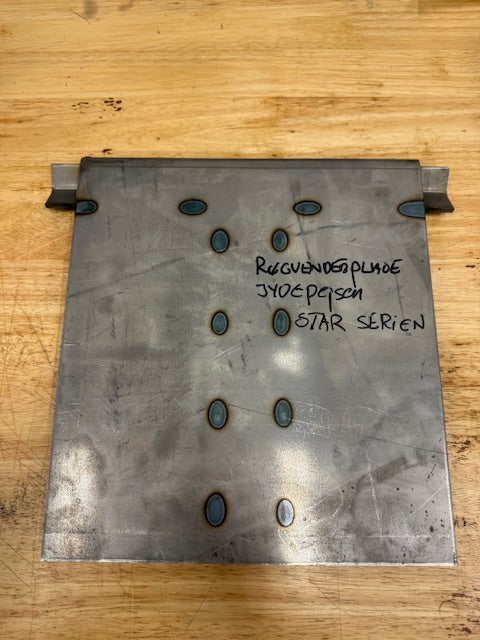 Røgvenderplade i stål til Star brændeovn - Jydepejsen