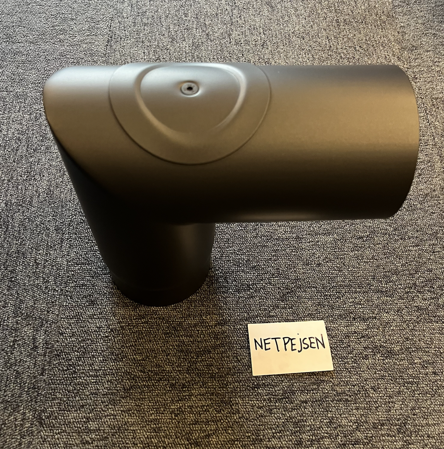 Böjrör 90° med Renselem Ø120mm i svart