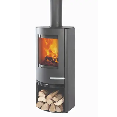 TermaTech vedeldad kamin TT20 stålkamin raka sidor