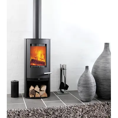 TermaTech vedeldad kamin TT20 stålkamin raka sidor