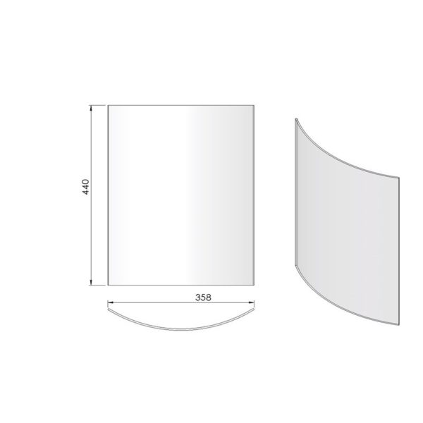 Glas för TermaTech TT10-dörr