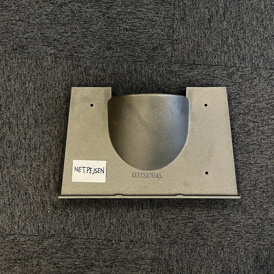 Bagplade til Morsø 2110 Brændeovn. Gammel model