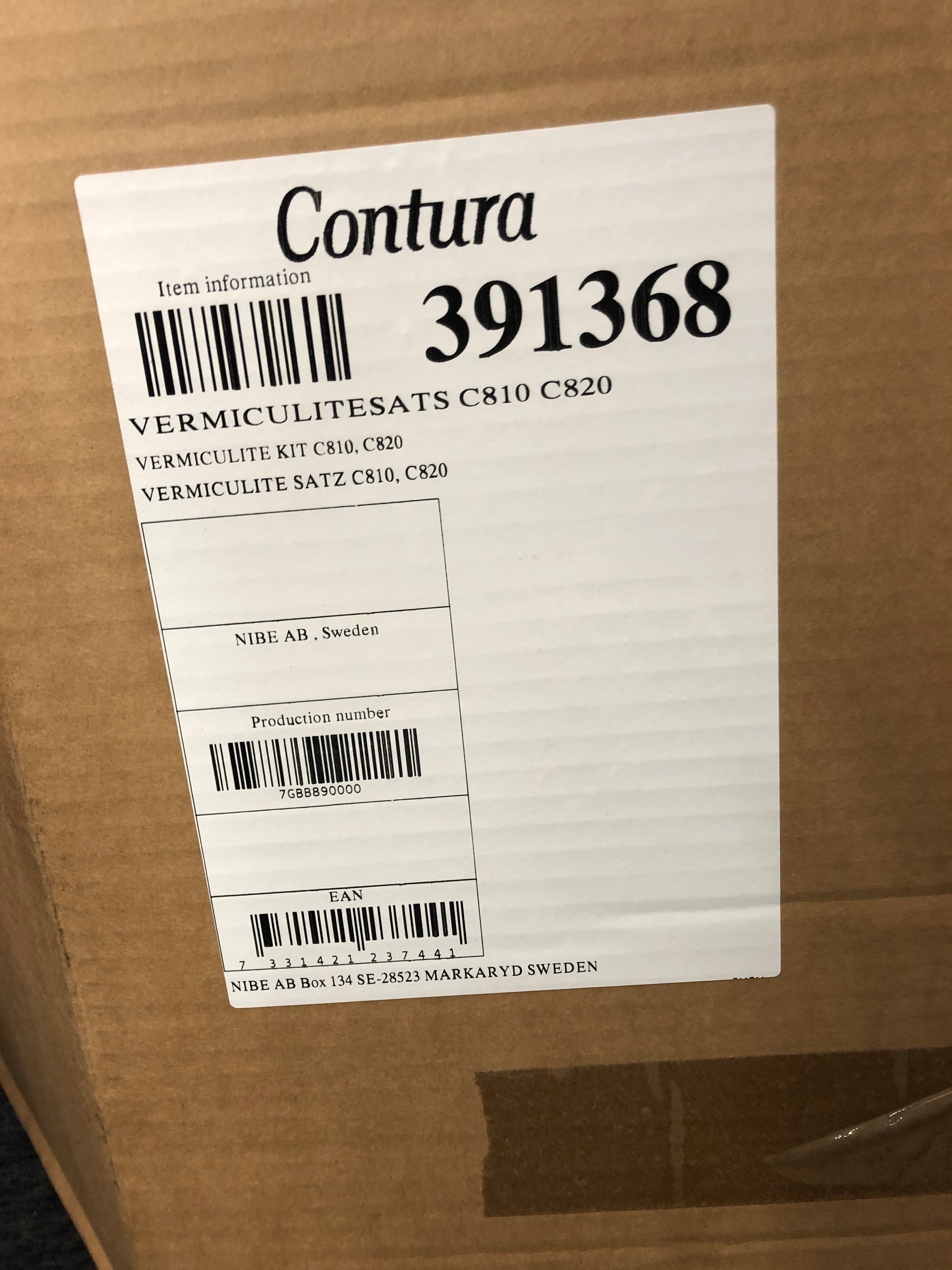 Skamol set Contura 810, 820, 870 Classic