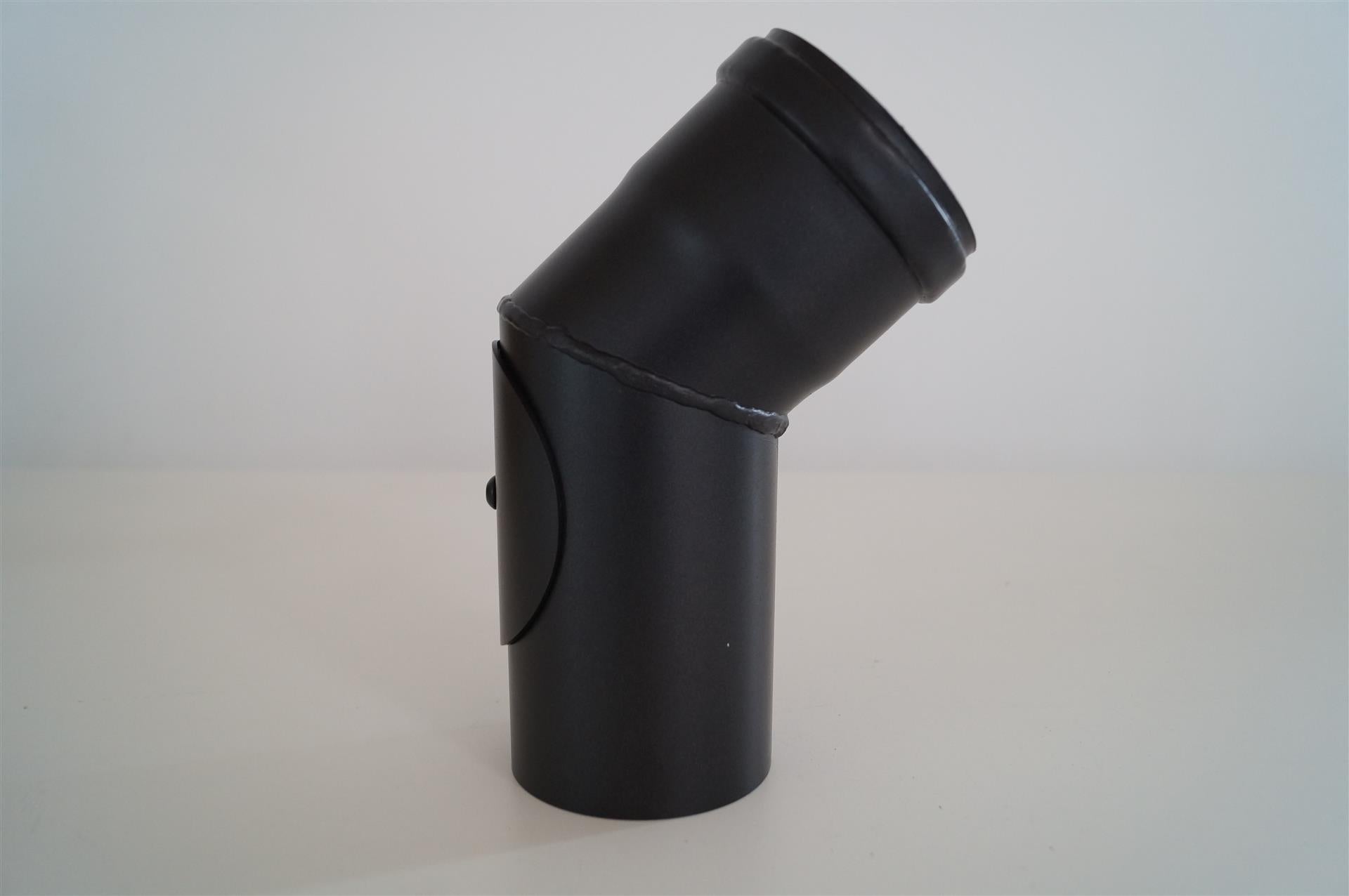 Böj 45° Ø80 mm. med dörr.