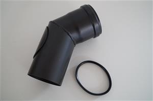 Böj 45° Ø80 mm. med dörr.