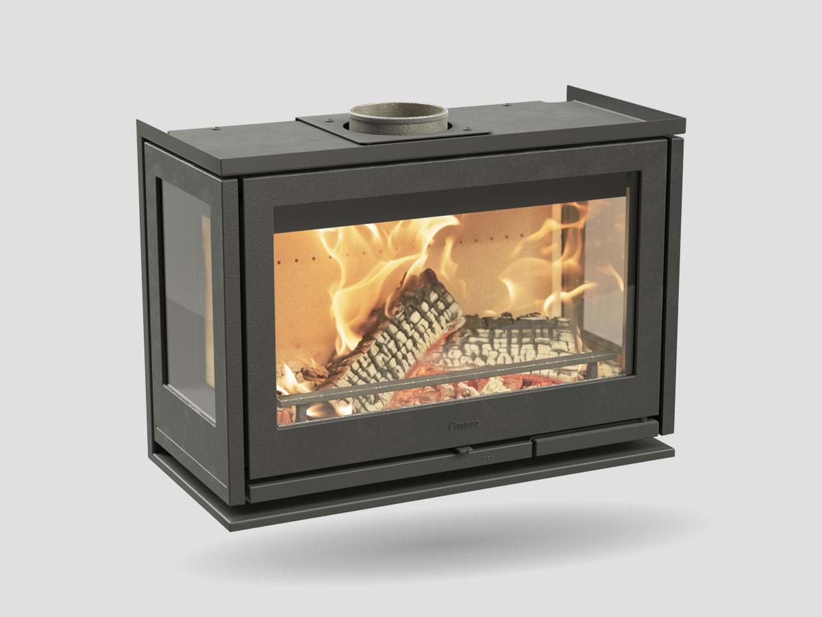 Contura I8 Kamininsats med 2 sidoglas