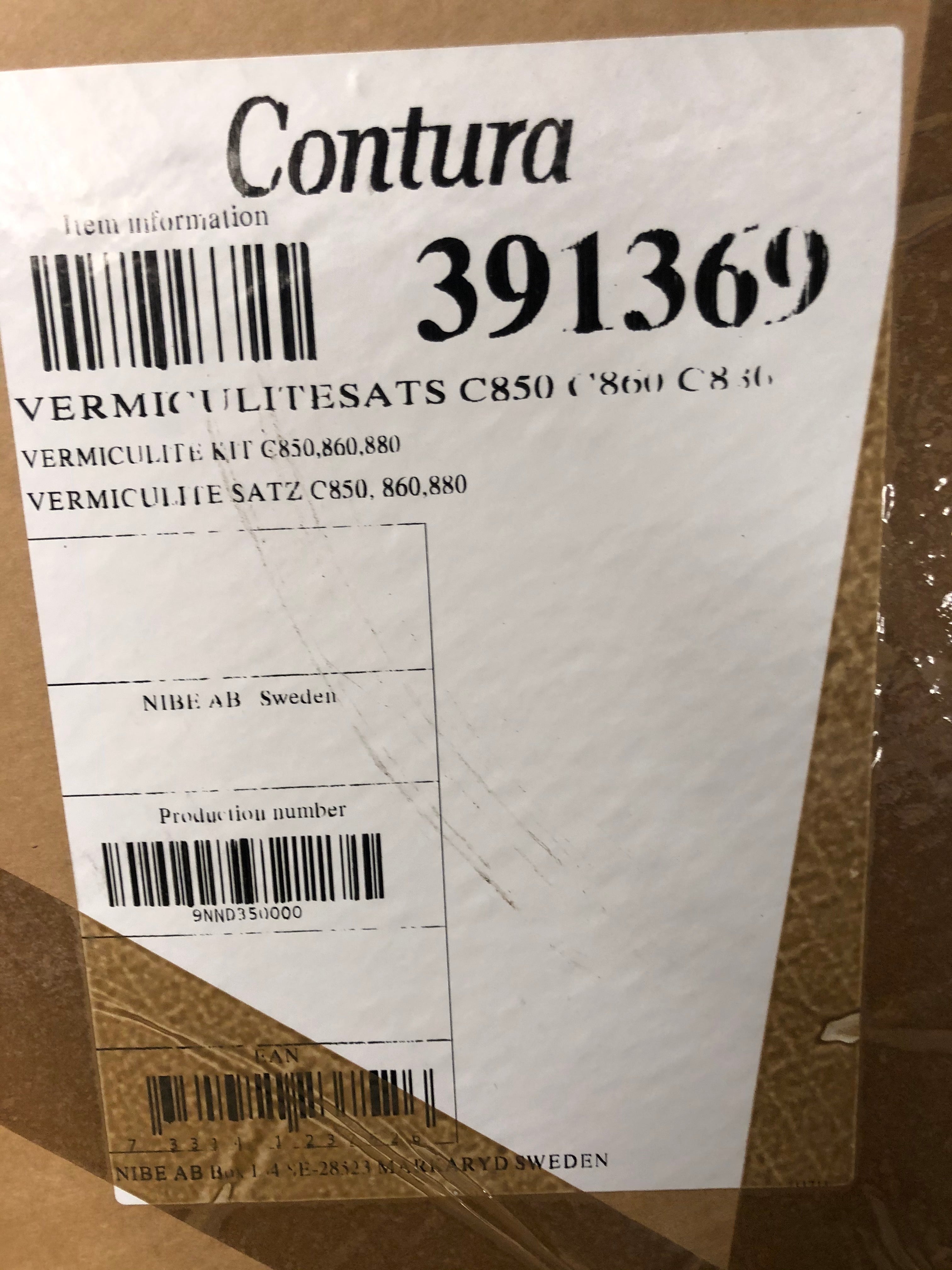 Skamol set Contura 850, 860T, 880 Classic