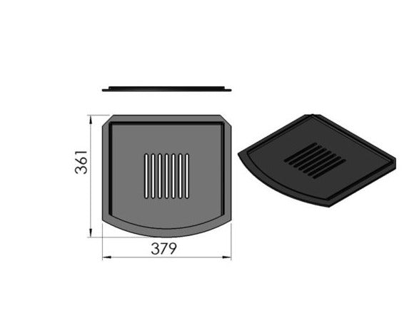 Gjutjärnsbas för TermaTech TT2, TT3