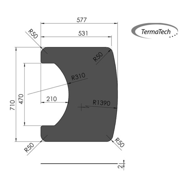 Stålplåt Termatech TT20/TT21 tillskuren