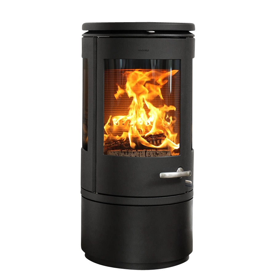 Morsø 7940 vedeldad kamin med låg bas