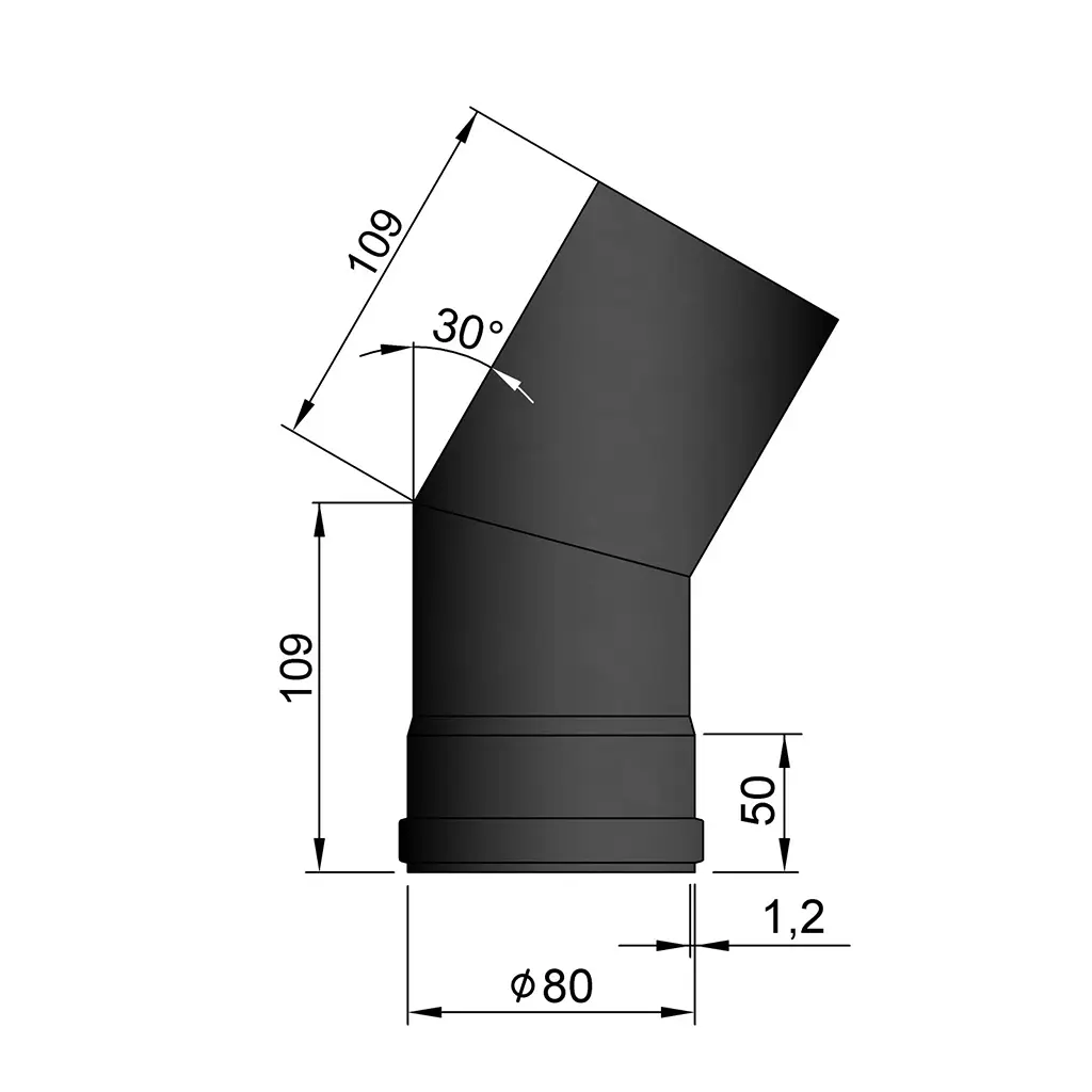 TermaTech, Böjning 30° 109x109mm