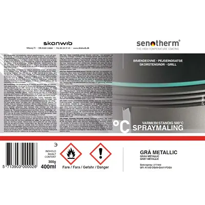 Senotherm 400 ml (Stor) - Grå metallic