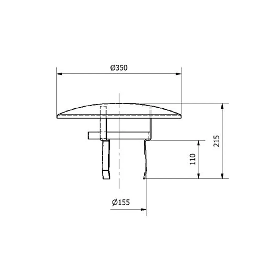 TermaTech Skorstenshuv Ø150 mm Universal – Galvaniserad