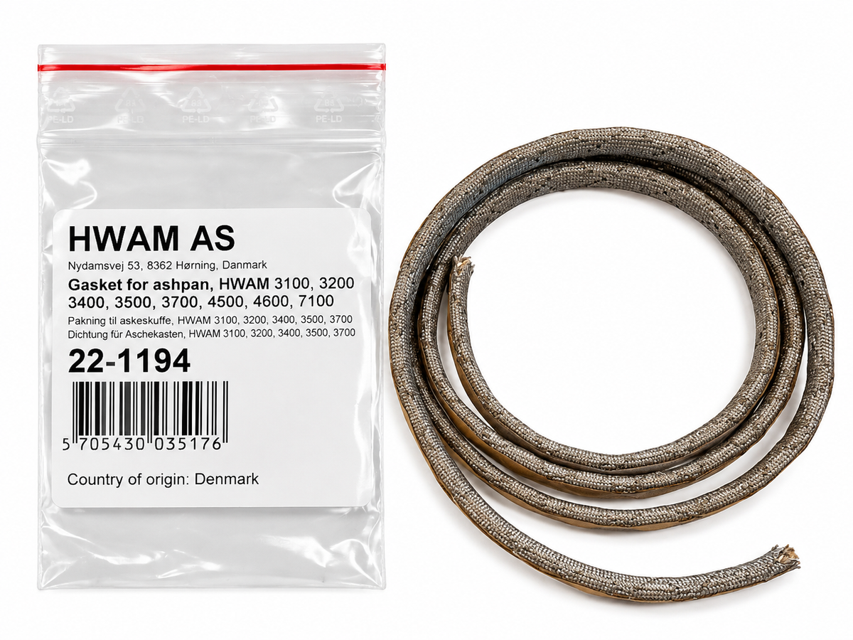 Packning för asklåda HWAM 3100, 3200, 3400, 3500, 7100