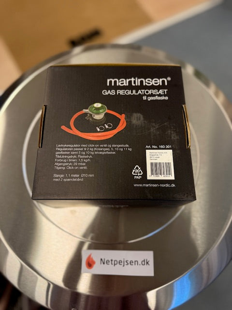 Gas regulatorsæt til Prime Pizza ovn