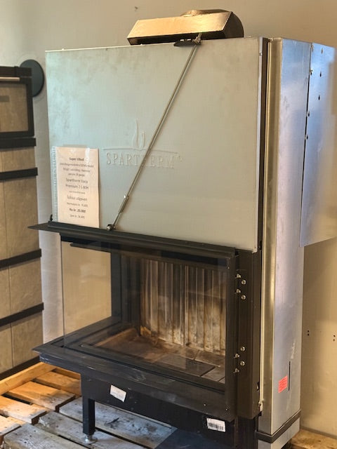 Spartherm Varia Premium 2 L-80H m. friskluft kit lodret - demo model - SOLGT!