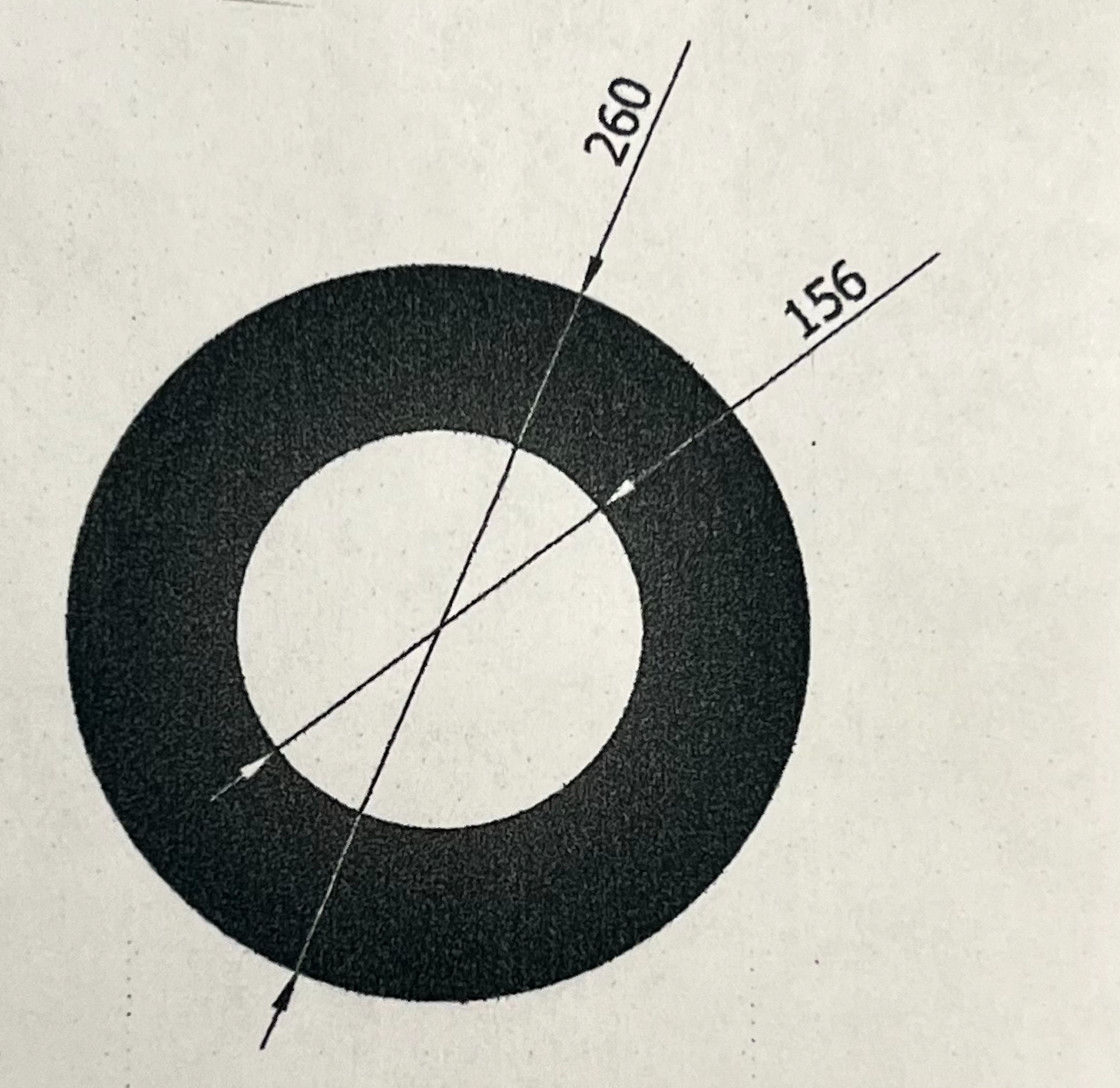 Rosette Ø150mm, 50mm Krave