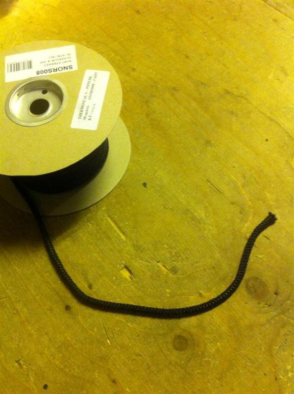 1 meter sladd till spisdörren - Ø8 mm!