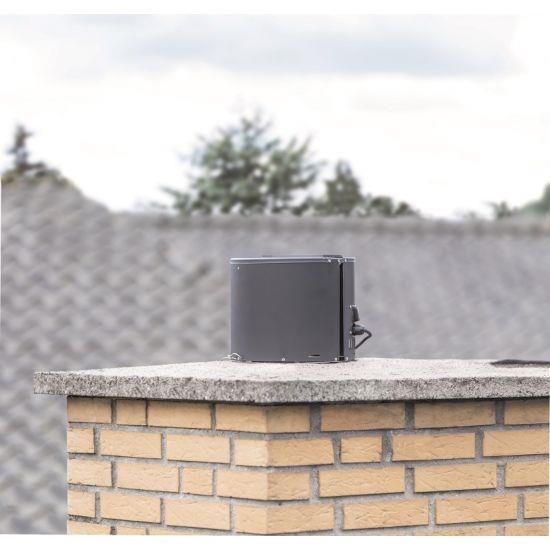 Draftbooster skorstensug i svart