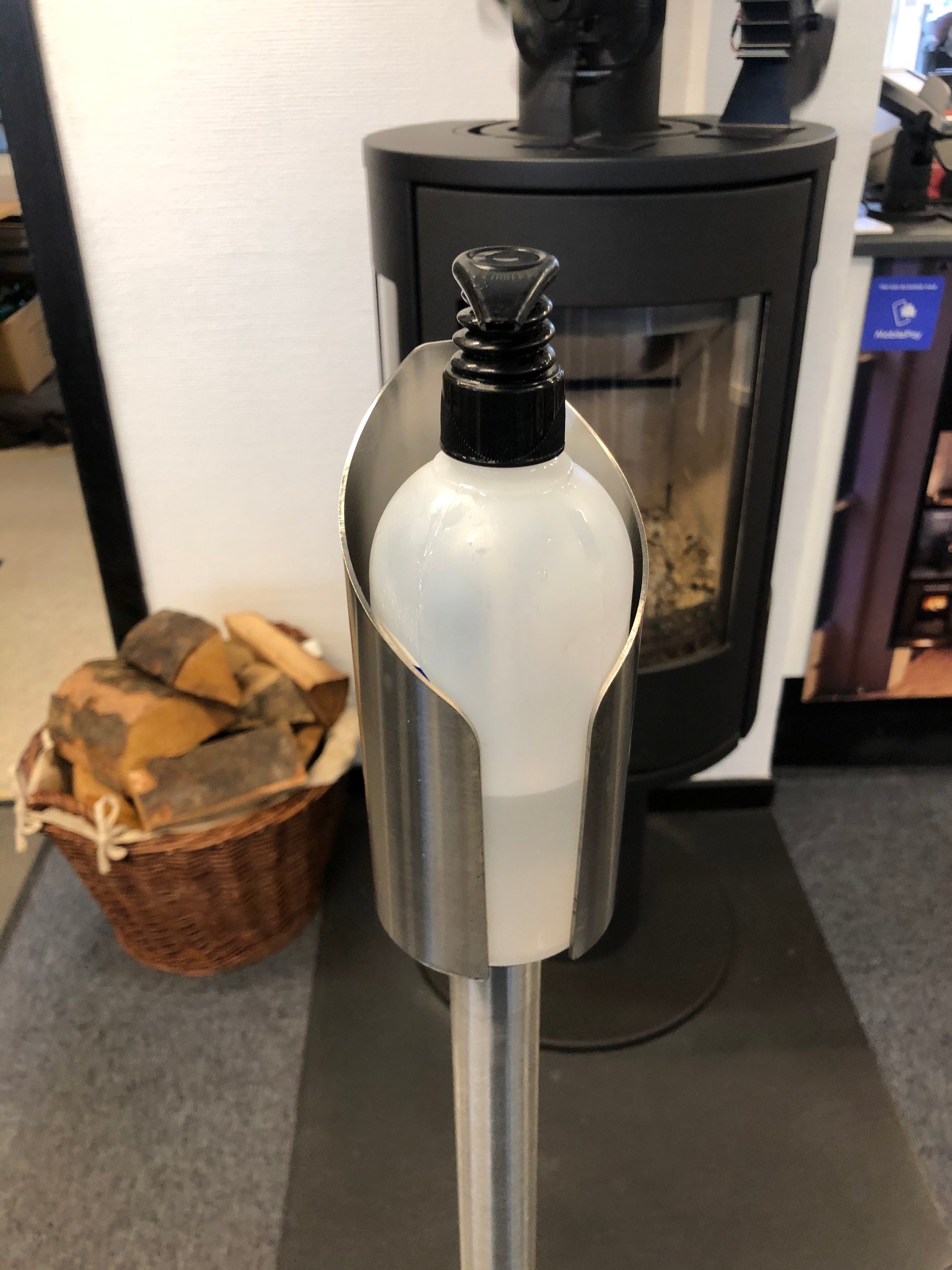 Stativ för handsprit