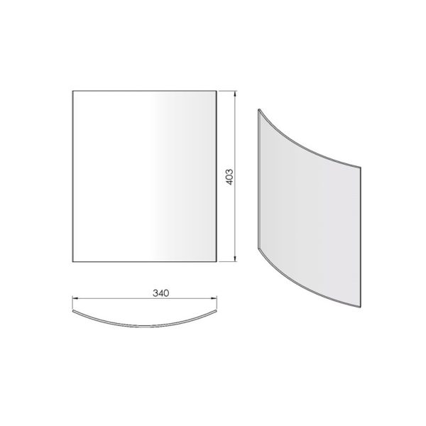 Glas för TermaTech TT40-dörr 