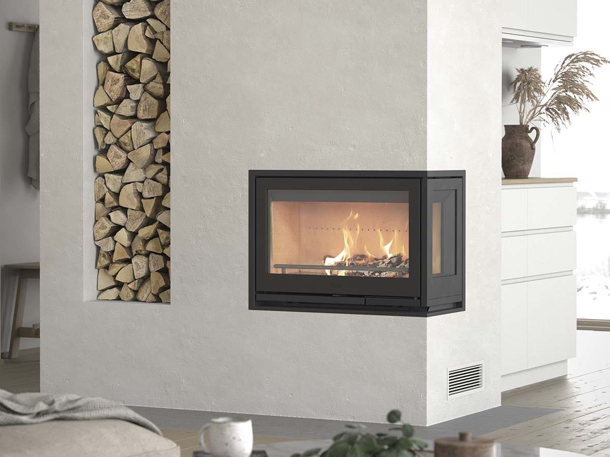 Contura I8 Kamininsats med 2 sidoglas