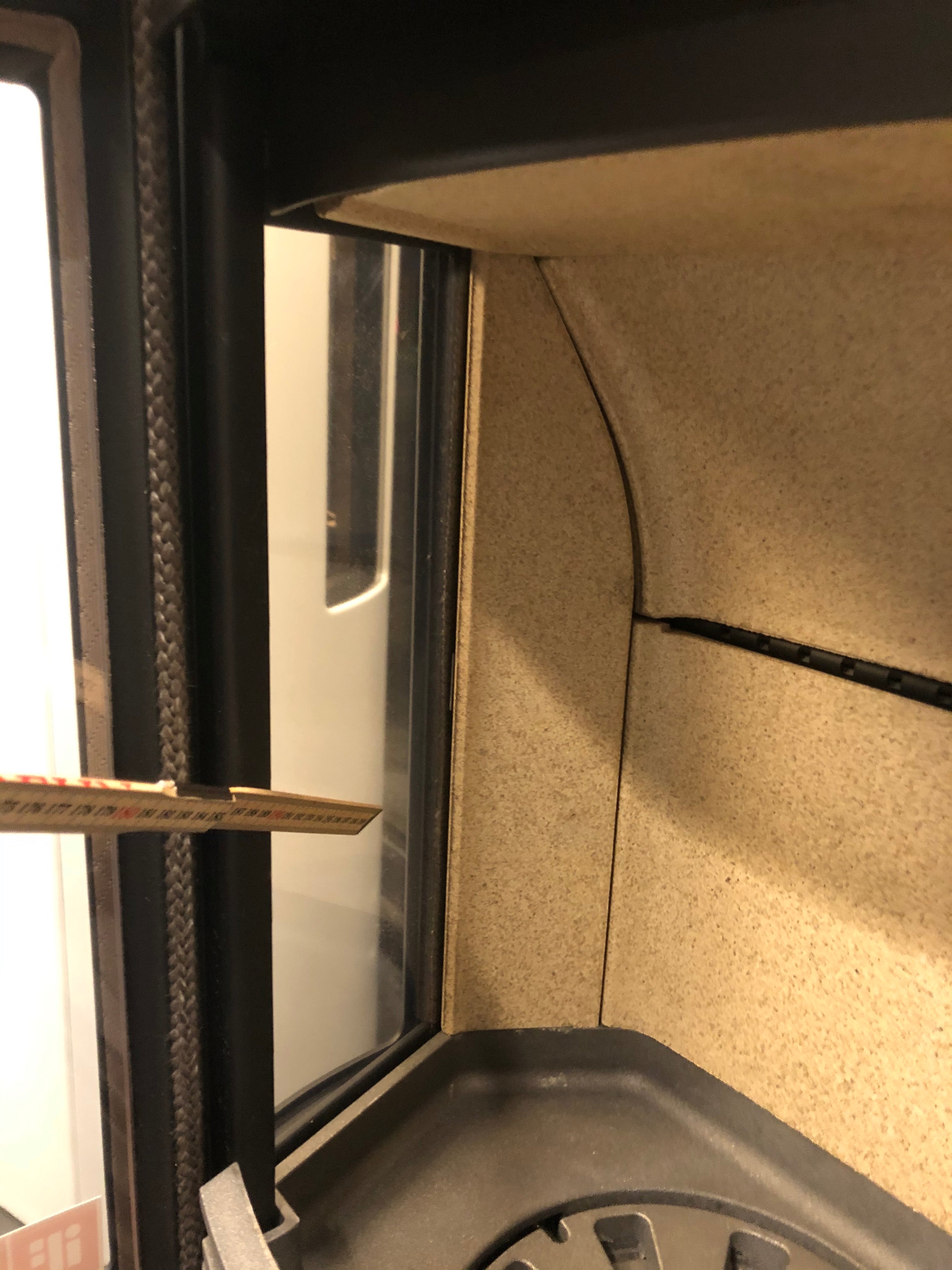 Invändig sidoglas för Contura 800 Style