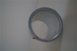 Ø80 Vägggenomföring för pelletskaminens rökrör. 120 mm längd.